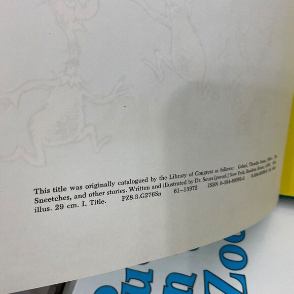 Dr. Seuss book lot of 3 Sneetches, Put Me in the Zoo & Oh the Thinks U can Think - Picture 6 of 11